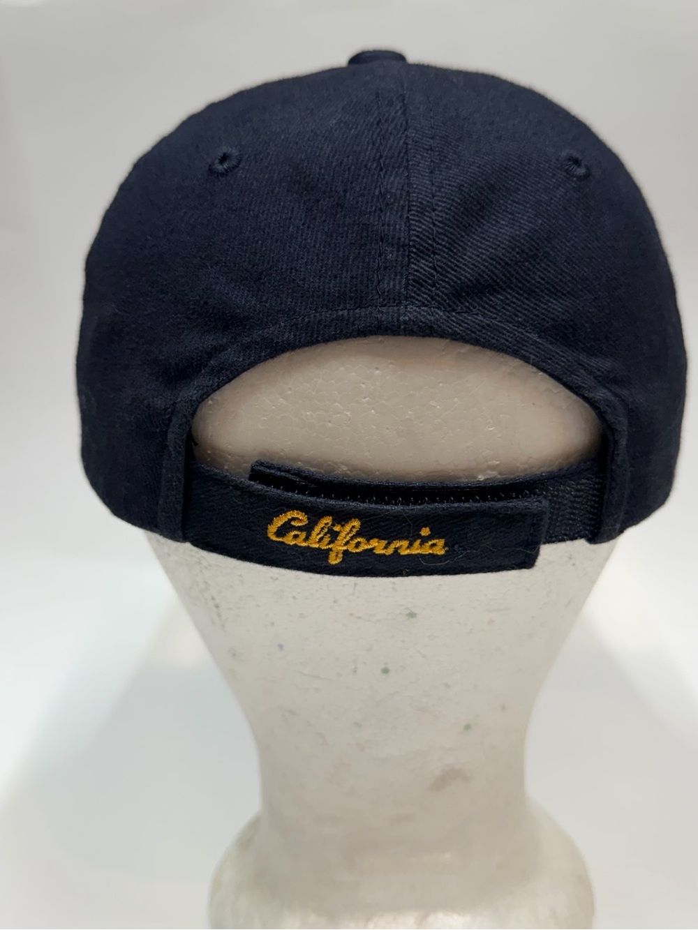 Cal Script Embroidered Navy & Gold Baseball Cap - Picture 3 of 7